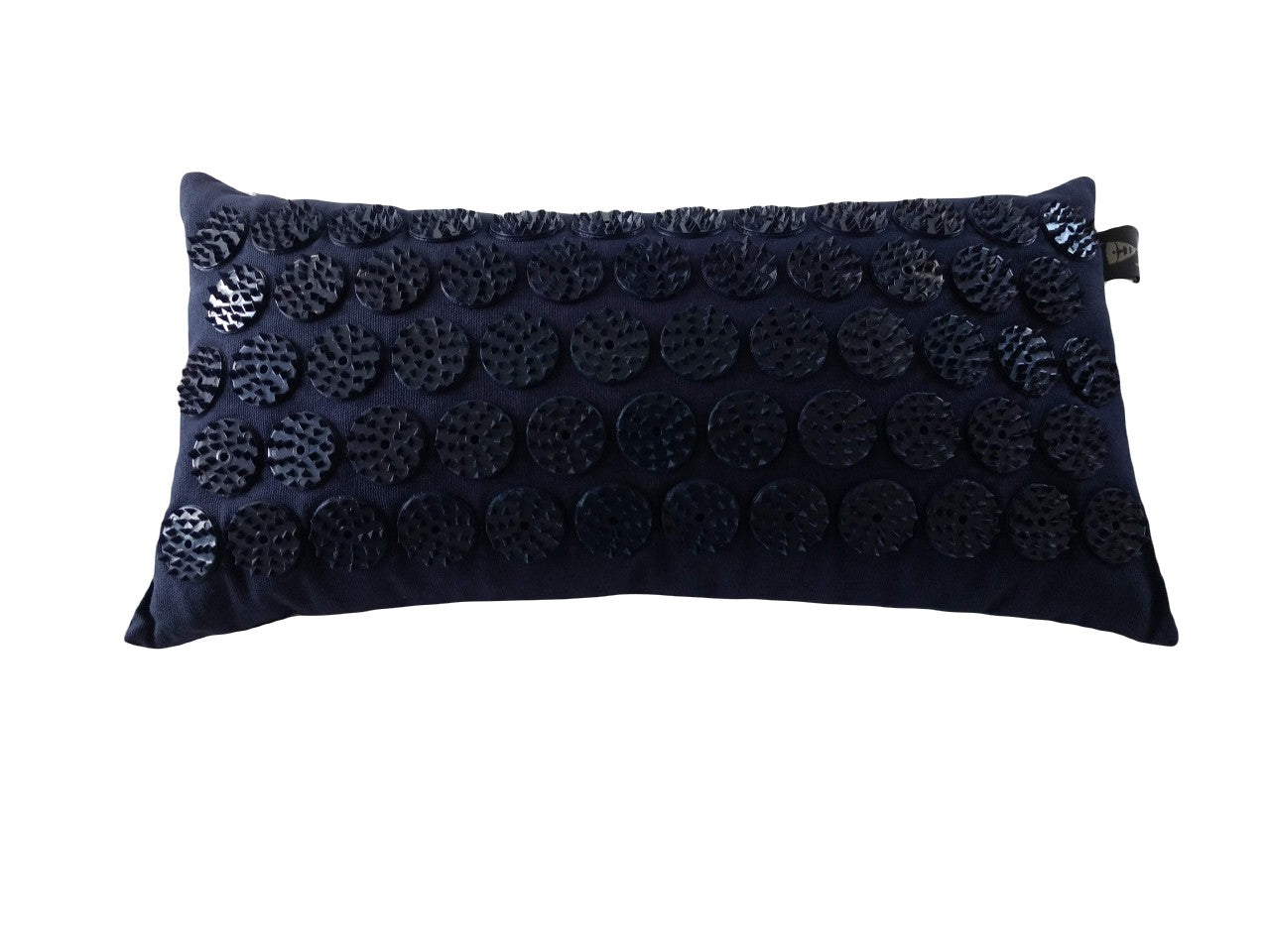Acupressure Pillow - Navy - lying flat, horizontal | TRIBE Yoga