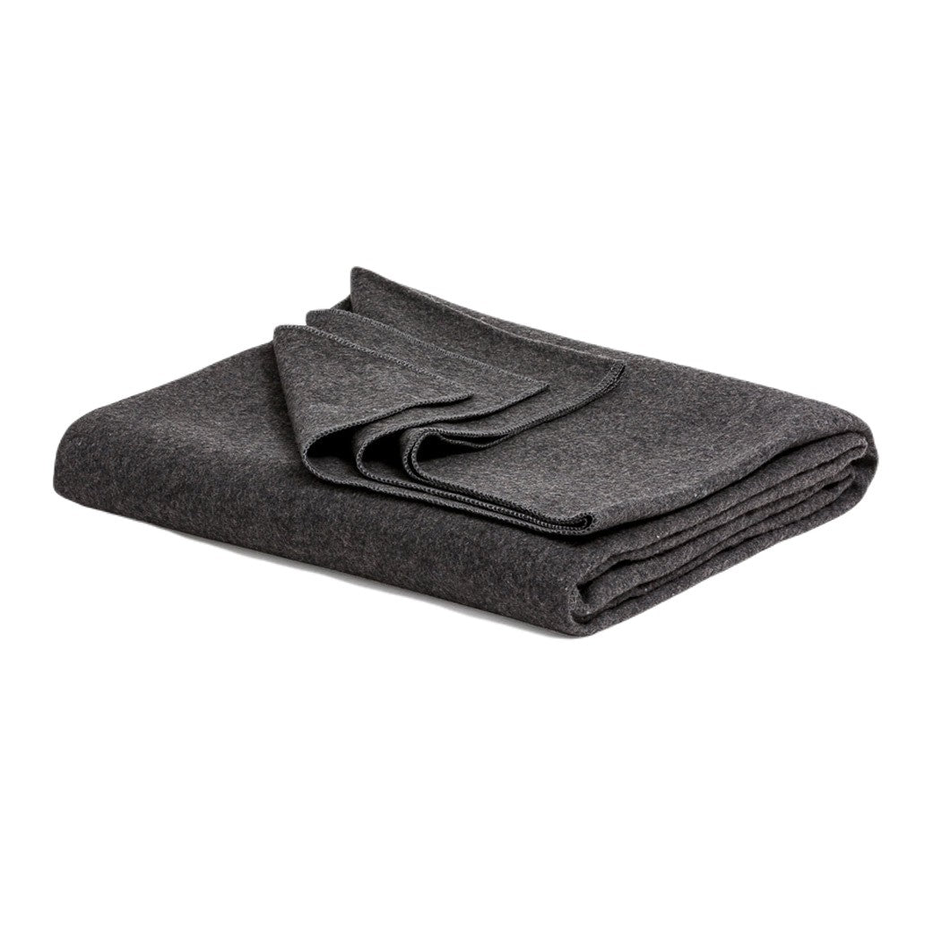 Wool Blanket - Storm - Folded with corner turned over | TRIBE Yoga