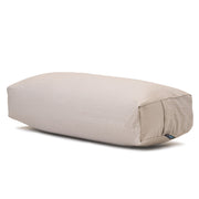 Rectangular Bolster - Organic Cotton Cover - Stone - 45 degrees angle | TRIBE Yoga