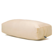 Rectangular Bolster - Organic Cotton Cover - Transparent Yellow - 45 degrees angle | TRIBE Yoga