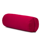 Round Bolster - Organic Cotton Cover - Vivacious - 45 degrees angle | TRIBE Yoga