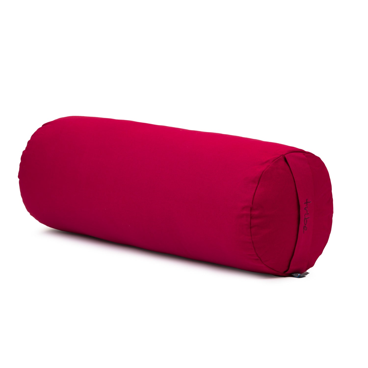 Round Bolster - Organic Cotton Cover - Vivacious - 45 degrees angle | TRIBE Yoga