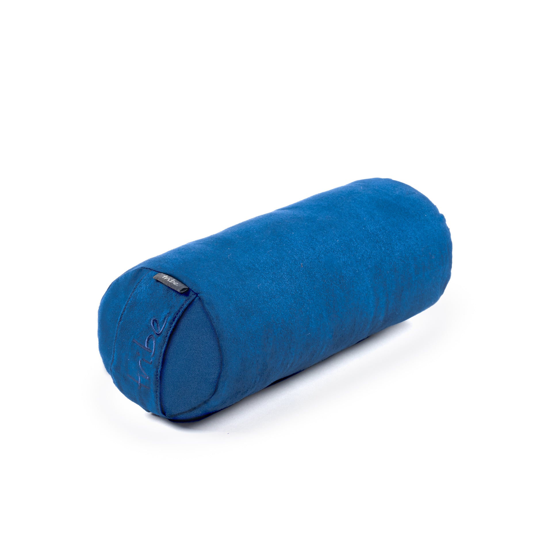 Round Mini Bolster - Denim - 45 degrees angle | TRIBE Yoga