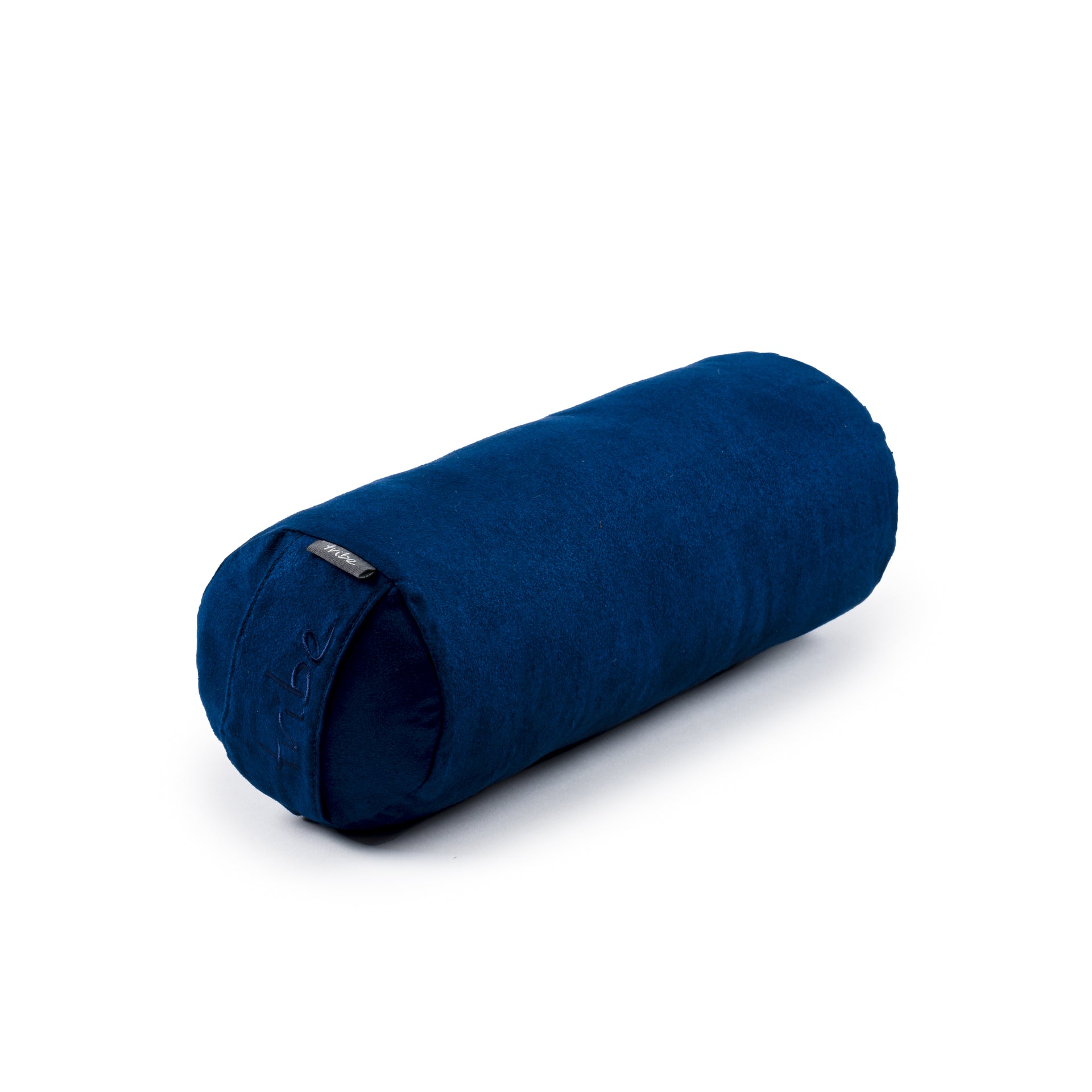 Round Mini Bolster - Navy - 45 degrees angle | TRIBE Yoga