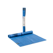 Wanderer Travel Yoga Mat - Blue Marbled - sleeved & part rolled | TRIBE Yoga