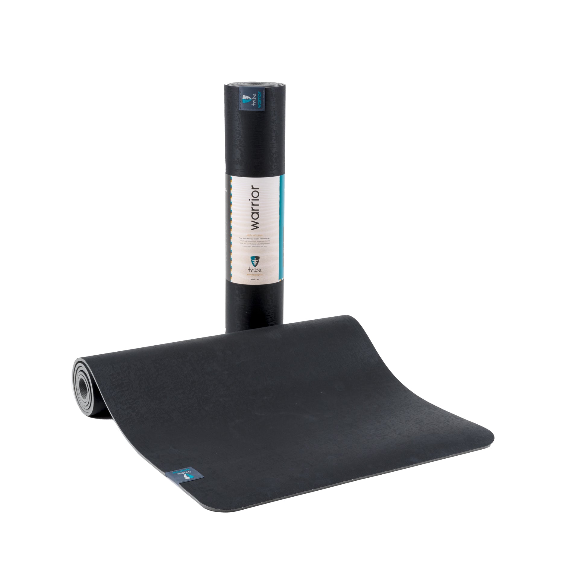 Warrior 6mm Yoga Mats - Cosmos - rolled vertical & partially unfurled | TRIBE Yoga