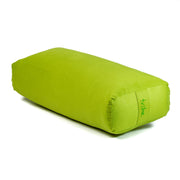 Rectangular Bolster - Lime - 45 degrees angle | TRIBE Yoga