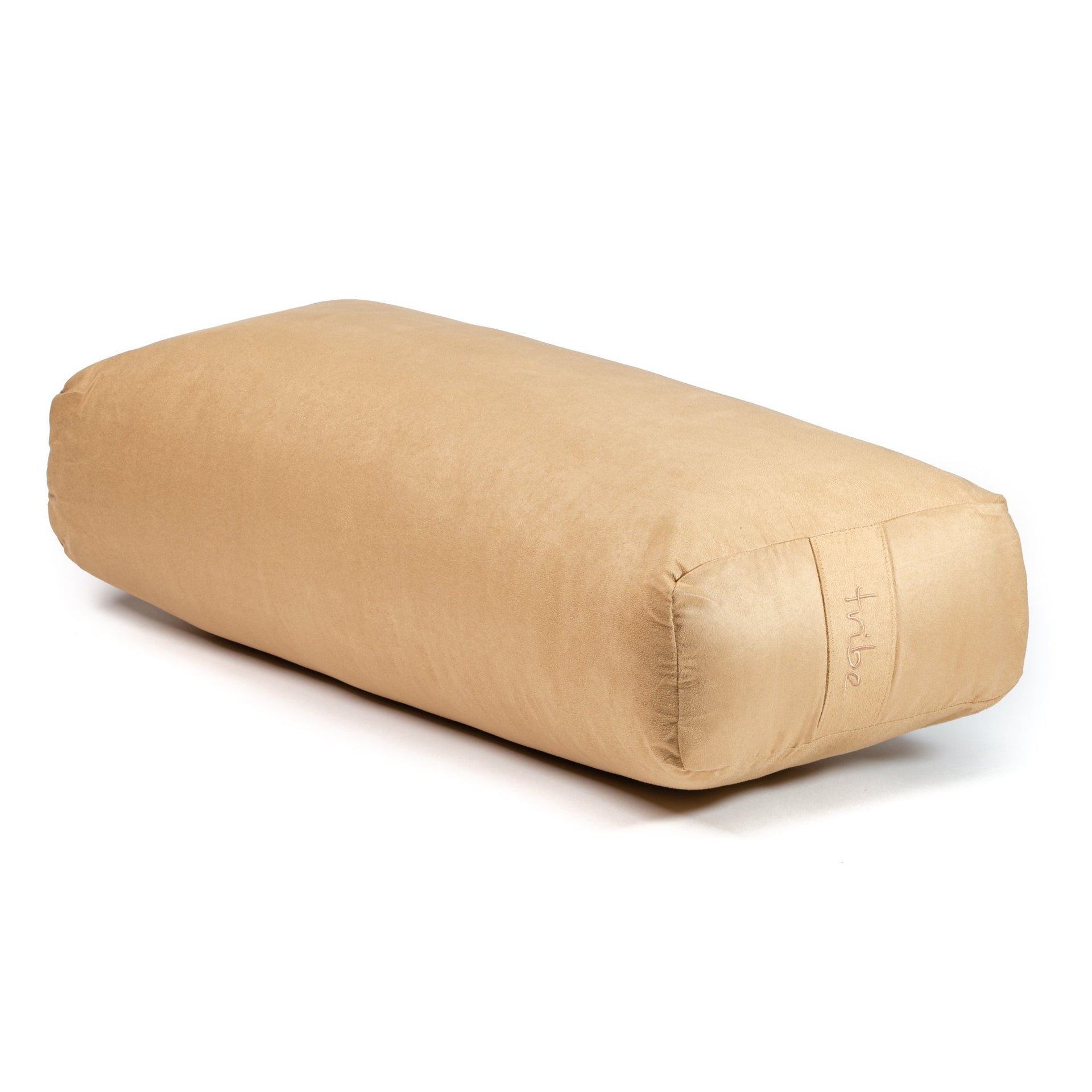 Rectangular Bolster - Taupe - 45 degrees angle | TRIBE Yoga