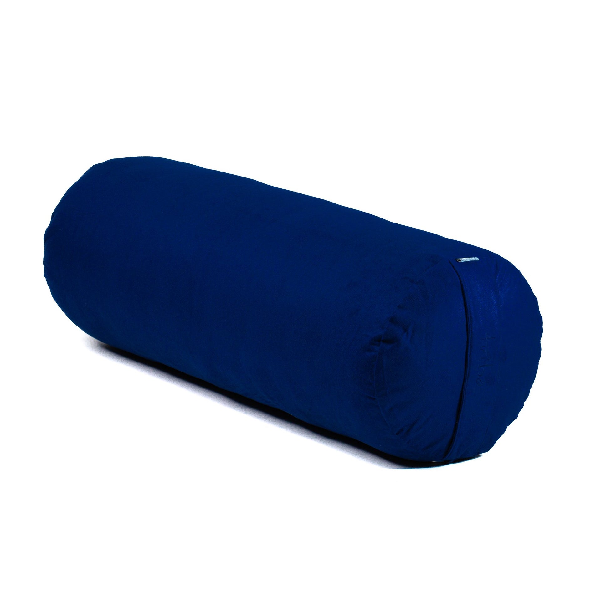 Round Bolster - Navy - 45 degrees angle | TRIBE Yoga