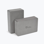 Foam Blocks Slim - one vertical & one horizontal | TRIBE Yoga