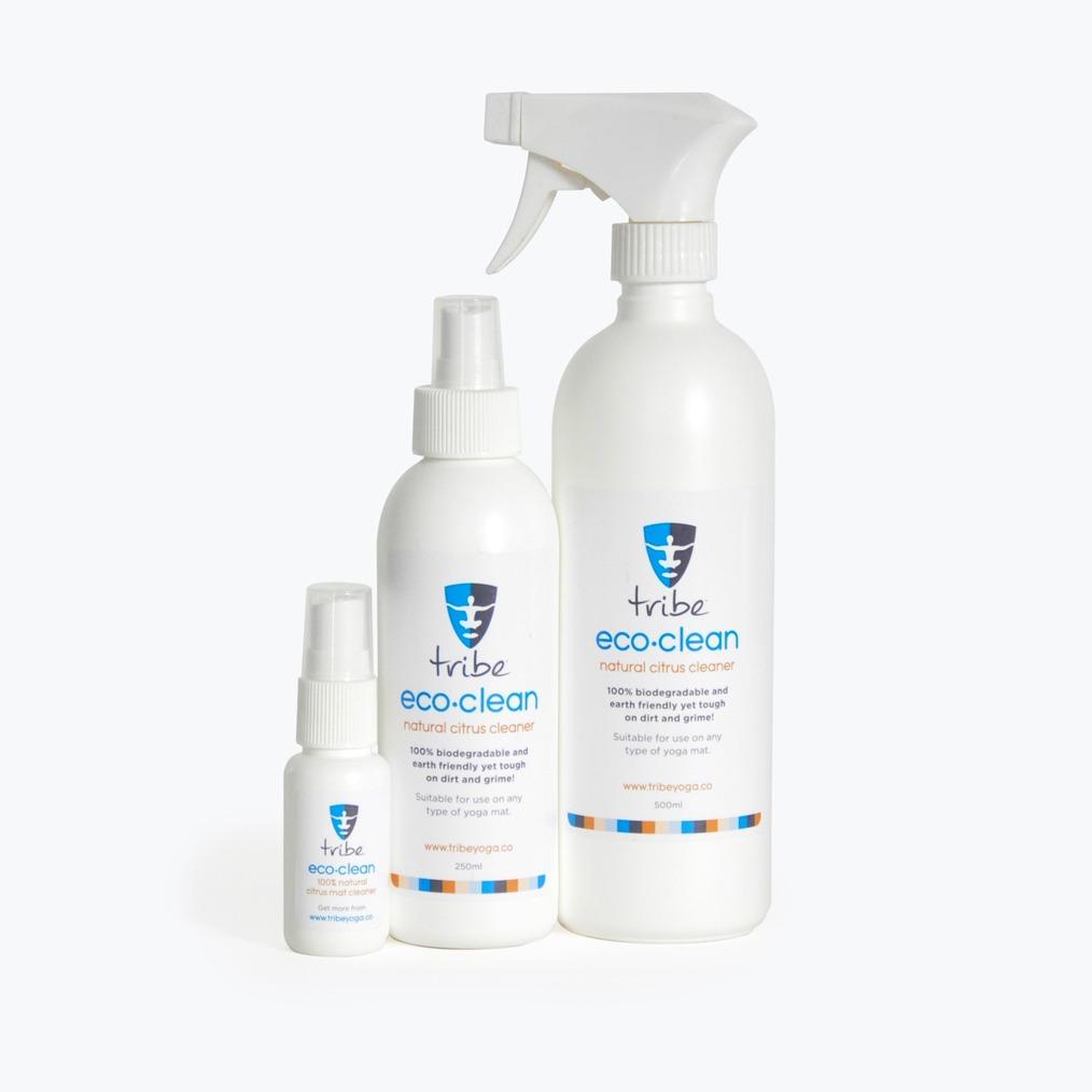 Eco Clean Yoga Mat Cleaner - 3 bottles side by side | TRIBE Yoga
