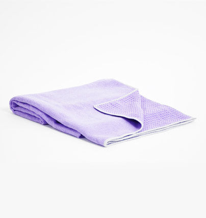 Get a Grip Towel - Lilac - folded with corner turned over | TRIBE Yoga