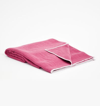 Get a Grip Towel - Sangria - folded with corner turned over | TRIBE Yoga