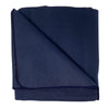 ReGen Wool Blanket - Navy - Folded square with corner turned over | TRIBE Yoga