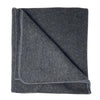 ReGen Wool Blanket - Storm - Folded square with corner turned over | TRIBE Yoga