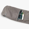 Carry On Yoga Mat Bag - Storm - detail of exterior pocket with mobile phone & keys | TRIBE Yoga