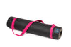 Carry Me Mat Sling - Fushia - attached to a Warrior yoga mat | TRIBE Yoga