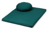 Zabuton Meditation Mat paired with a Zafu Meditation Cushion - Deep Forest | TRIBE Yoga