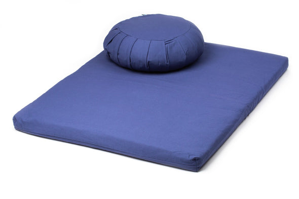 Zafu Meditation Cushion paired with a Zabuton Meditation Mat - Twilight | TRIBE Yoga