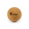 Cork Massage Ball - logo showing | TRIBE Yoga