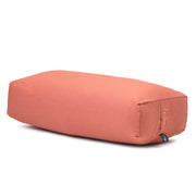 Rectangular Bolster - Organic Cotton Cover - Canyon Clay - 45 degrees angle | TRIBE Yoga
