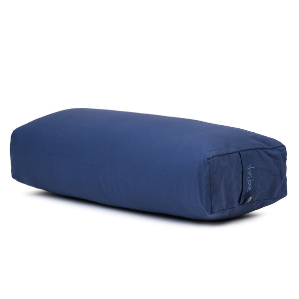Rectangular Bolster - Organic Cotton Cover - Twight - 45 degrees angle | TRIBE Yoga