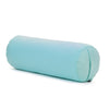 Round Bolster - Organic Cotton Cover - Soothing Sea - 45 degrees angle | TRIBE Yoga