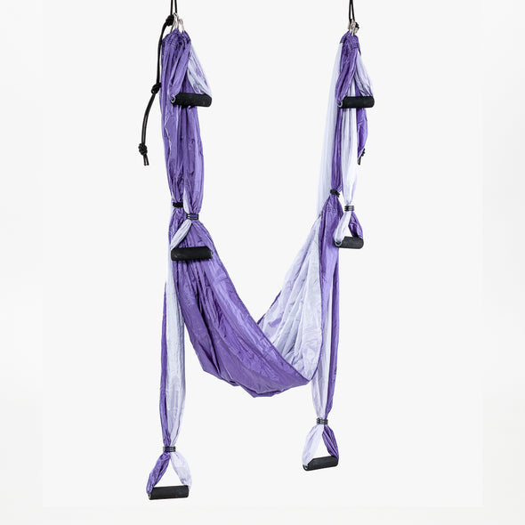 Aerial Yoga Swing - Purple - suspended - TRIBE | Eco Yoga Store
