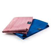 Wanderer Travel Yoga Mat - Pink Marbled & Blue Marbled - folded | TRIBE Yoga