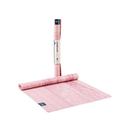 Wanderer Travel Yoga Mat - Pink Marbled - sleeved & part rolled | TRIBE Yoga