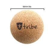 Cork Massage Ball - size guide shown | TRIBE Yoga