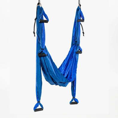 Aerial Yoga Swing - Blue - suspended - TRIBE | Eco Yoga Store