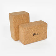 Cork Block Standard in packet horizontal & vertical | TRIBE Yoga