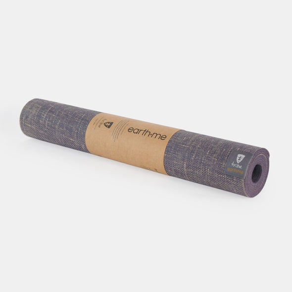 Earth.Me 4mm Yoga Mat, Amethyst Colour, horizontally rolled | TRIBE Yoga